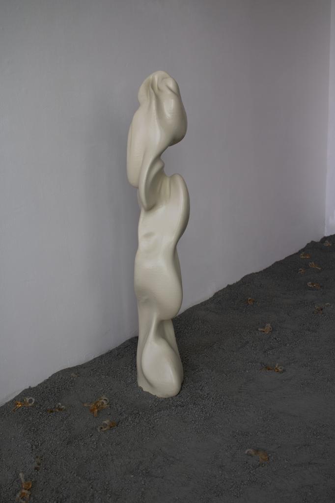 BPPV Inspiration · Installable/Removable speakers are embedded in the sculpture | Mixed medium | 90cm X 34cm X 27cm | 2023-04-09