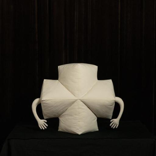 The Euclideans Cuboid Cross · 20’’ x 27’’ x 12’’ · Cotton, polyester · NY, USA · 2022