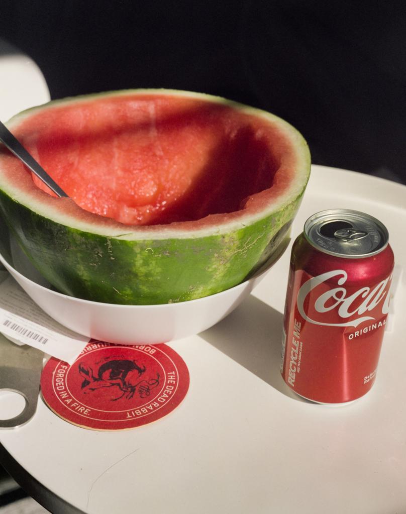 Portraits of Serious Life · 01 Watermelon and Coke · 2022 · New York · Printed on Archive Photography Paper