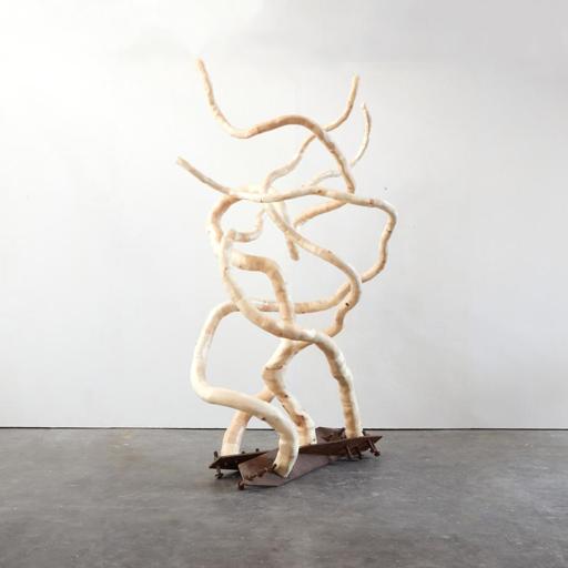 Seed of Sirsasana · 2023 · wood and steel · 96
