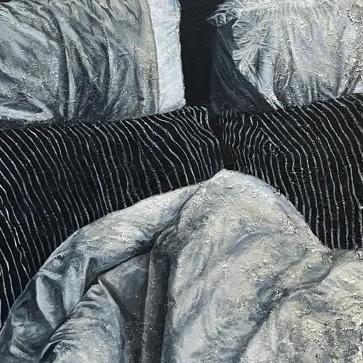 11:11 · cement and acrylic · 22x28 · 2023