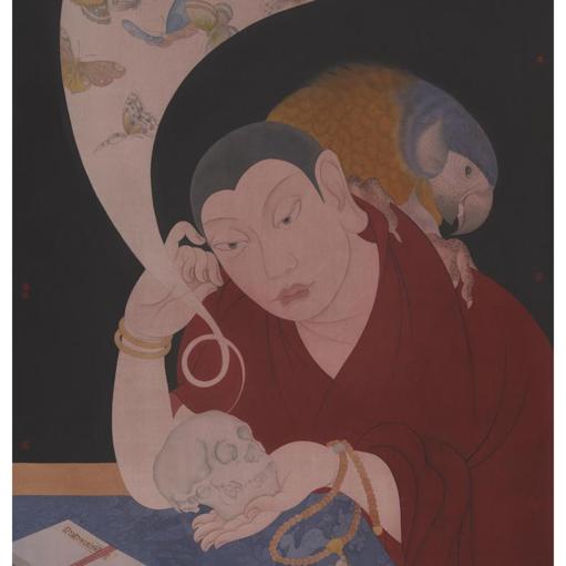 As It Is · Bewilderment (《如是 · 惑》) · Color on Silk(绢本设色) · 72x95cm · 2022
