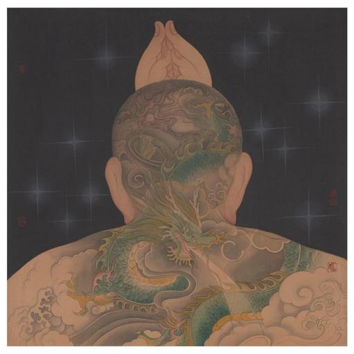 As It Is · Introspection (《如是 · 省》) · Color on Silk(绢本设色) · 40x40cm · 2022
