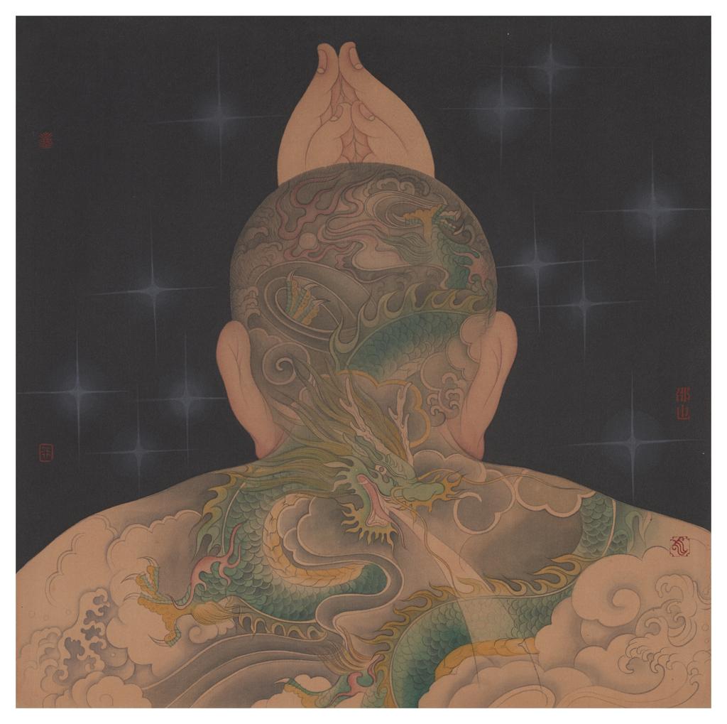As It Is · Introspection (《如是 · 省》) · Color on Silk(绢本设色) · 40x40cm · 2022