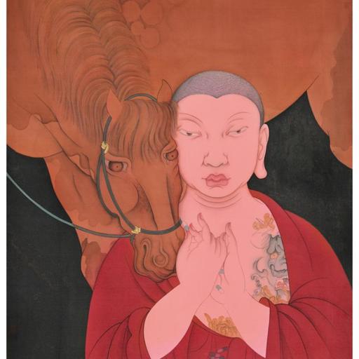 As It Is · Therapy (《如是 · 治疗》) · Rich Color Silk Painting(绢本重彩) · 60x80cm · 2016