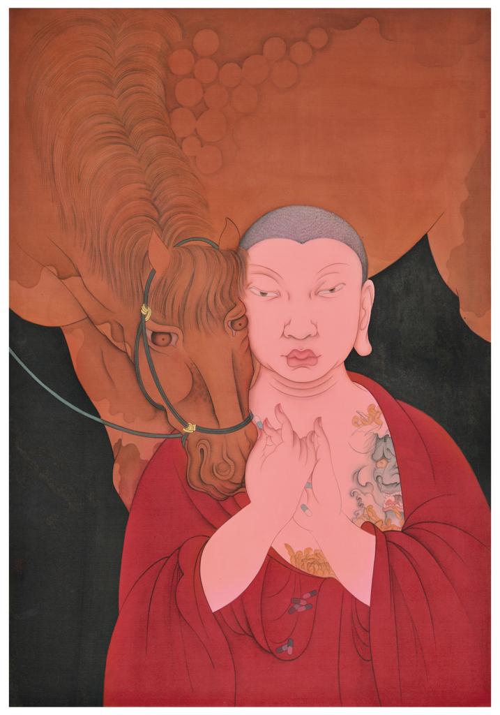 As It Is · Therapy (《如是 · 治疗》) · Rich Color Silk Painting(绢本重彩) · 60x80cm · 2016