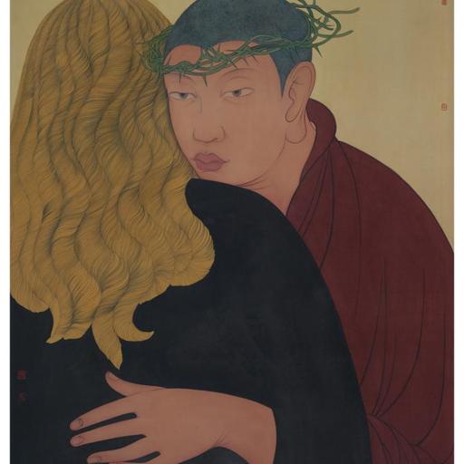 As It Is · Your Tenderness 2 (《如是 · 你的温柔 · 2》) · Fine Brushwork and Heavy Color(工笔重彩) · 72x95cm · 2020