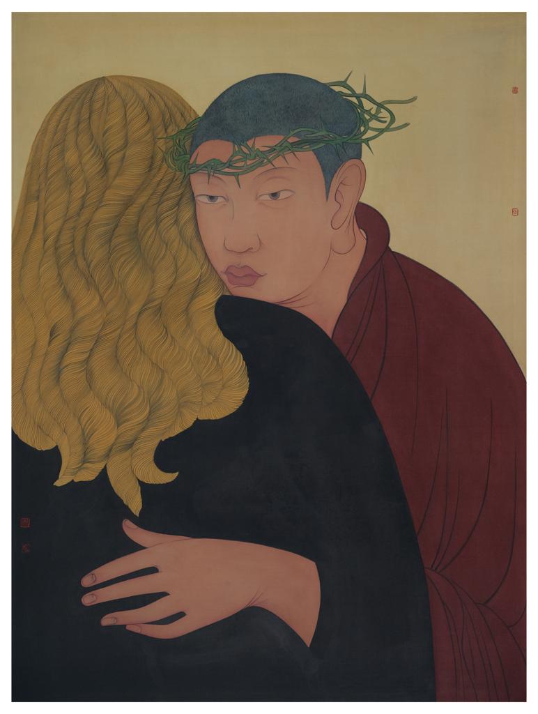 As It Is · Your Tenderness 2 (《如是 · 你的温柔 · 2》) · Fine Brushwork and Heavy Color(工笔重彩) · 72x95cm · 2020