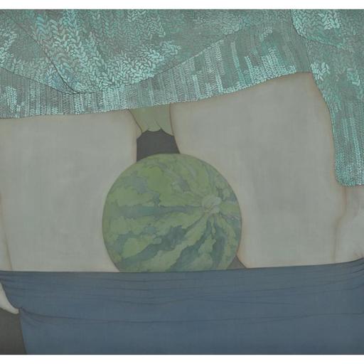 Clear Uncertainty · Expired Hormones (《清澈的暧昧 · 过期荷尔蒙》) · Rich Color Silk Painting(绢本重彩) · 60x80cm · 2016