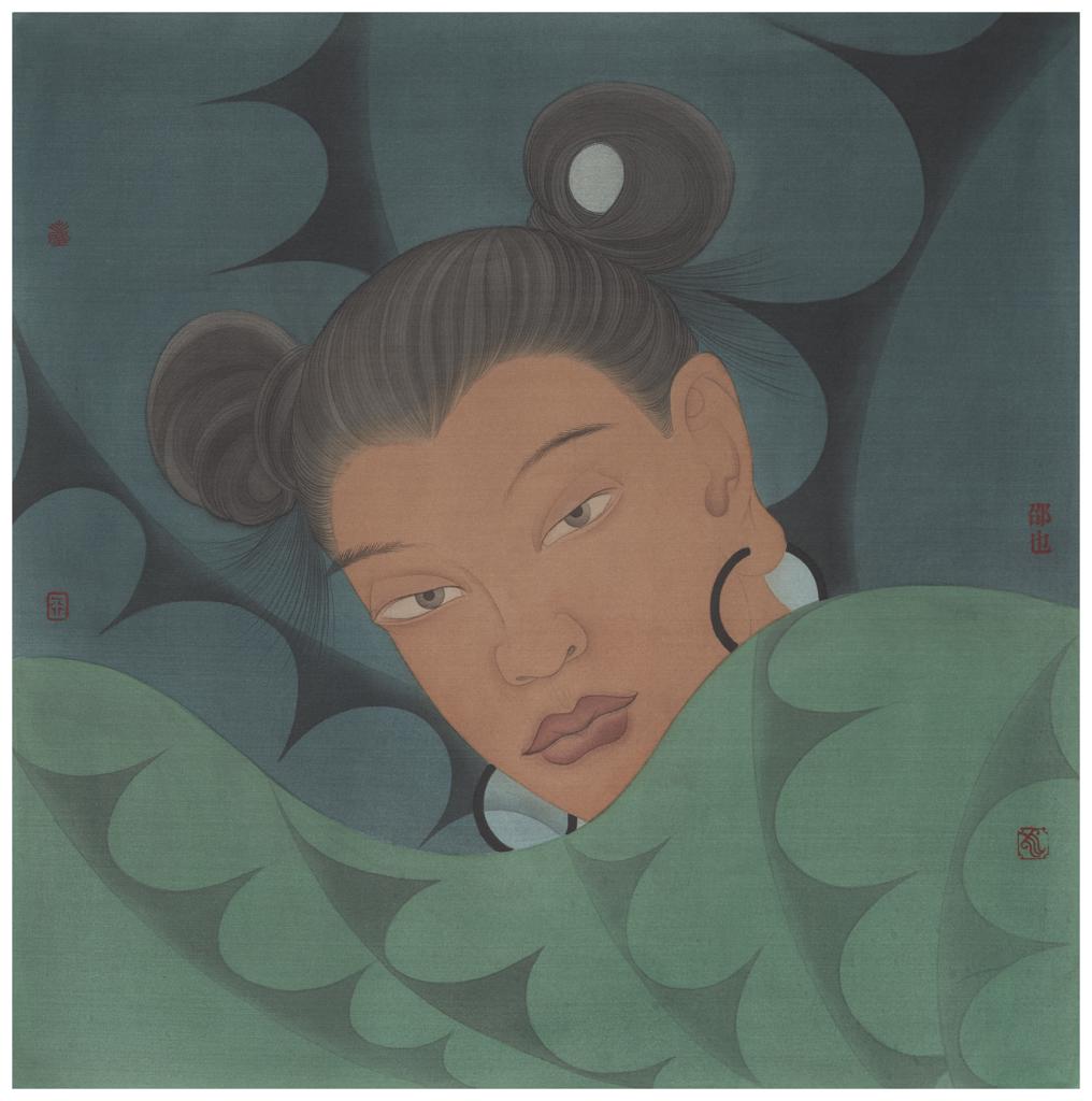 Clear Uncertainty · Grand Duke Jupiter (《清澈的暧昧 · 太岁》) · Silk(绢本设色) · 40x40cm · 2023