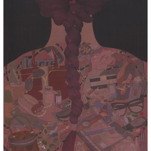 Clear Uncertainty · Pearl (《清澈的暧昧 · 珍珠》) · Silk(绢本设色)、Mineral Color(矿物色) · 85x60cm · 2021
