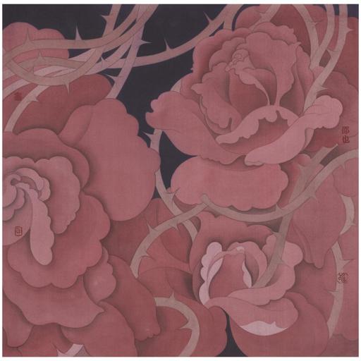 Clear Uncertainty · The Love of the Parisian Family (《清澈的暧昧 · 巴黎世家的爱情》) · Silk(绢本设色) · 40x40cm · 2023