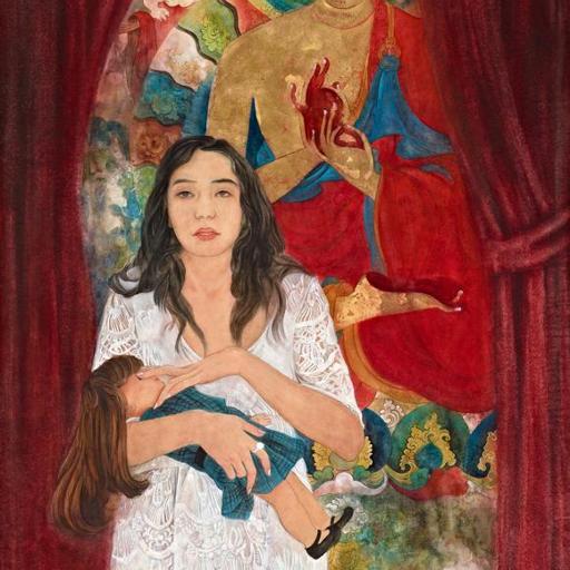 Devotee · Devotee 1 (《膜拜者 · 膜拜者 · 1》) · Fine Brushwork and Heavy Color(工笔重彩) · 157x90cm · 2013