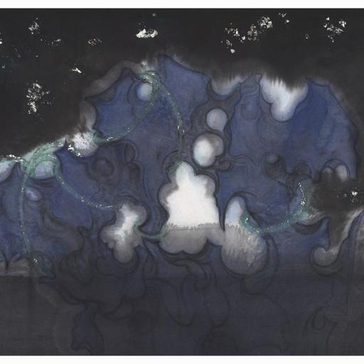 From Blossoms to Withered Dreams · Literati (《花至荼蘼梦为马 · 文人》) · Ink Painting on Paper(纸本水墨) · 46x70cm · 2020