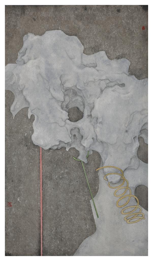 Psychotherapy · Psychotherapy 1 (《精神疗法 · 精神疗法 · 1》) · Fine Brushwork and Heavy Color(工笔重彩) · 38x66cm · 2018