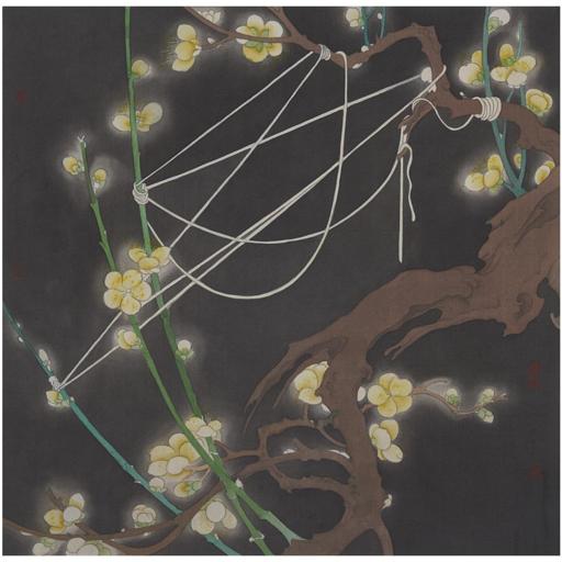 Tales and Legends · Brightness (《故事和传说 · 光明》) · Fine Brushwork and Heavy Color(工笔重彩) · 40x40cm · 2022
