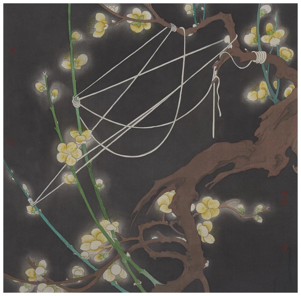Tales and Legends · Brightness (《故事和传说 · 光明》) · Fine Brushwork and Heavy Color(工笔重彩) · 40x40cm · 2022