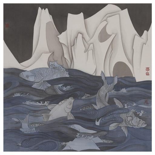 Tales and Legends · Eve of Frost (《故事和传说 · 霜冻前夜》) · Fine Brushwork and Heavy Color(工笔重彩) · 40x40cm · 2022