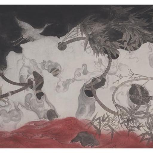 Tales and Legends · Tales and Legends (《故事和传说 · 故事和传说》) · Fine Brushwork and Heavy Color(工笔重彩) · 66x136cm · 2020