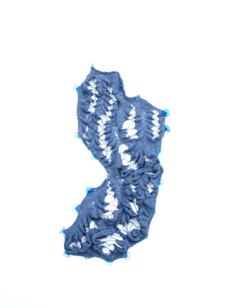 Into merged reality, an alternative fantasy · Mohair, alpaca, wool, cashmere, cotton, acrylic, transparent yarns · New York, United States · 2023