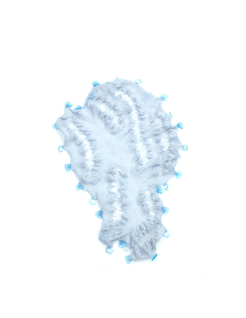 Into merged reality, an alternative fantasy · Mohair, alpaca, wool, cashmere, cotton, acrylic, transparent yarns · New York, United States · 2023