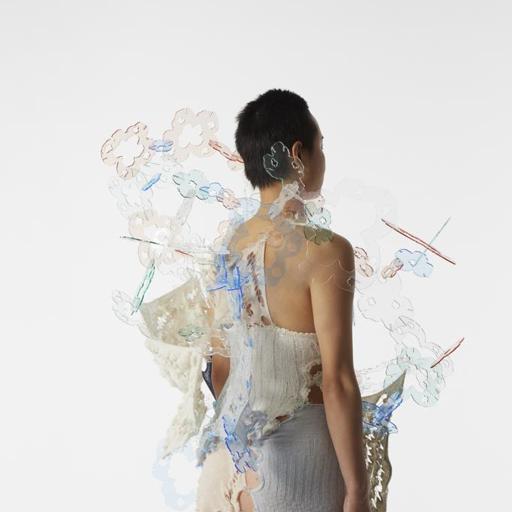 Into merged reality, an alternative fantasy · Mohair, alpaca, wool, cashmere, cotton, acrylic, transparent yarns · New York, United States · 2023