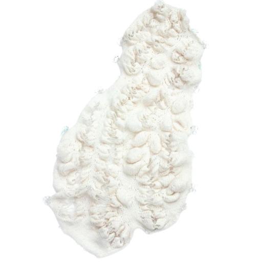 Into merged reality, an alternative fantasy · Mohair, alpaca, wool, cashmere, cotton, acrylic, transparent yarns · New York, United States · 2023