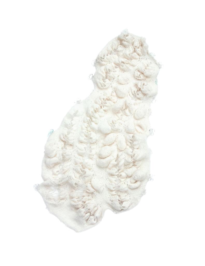 Into merged reality, an alternative fantasy · Mohair, alpaca, wool, cashmere, cotton, acrylic, transparent yarns · New York, United States · 2023