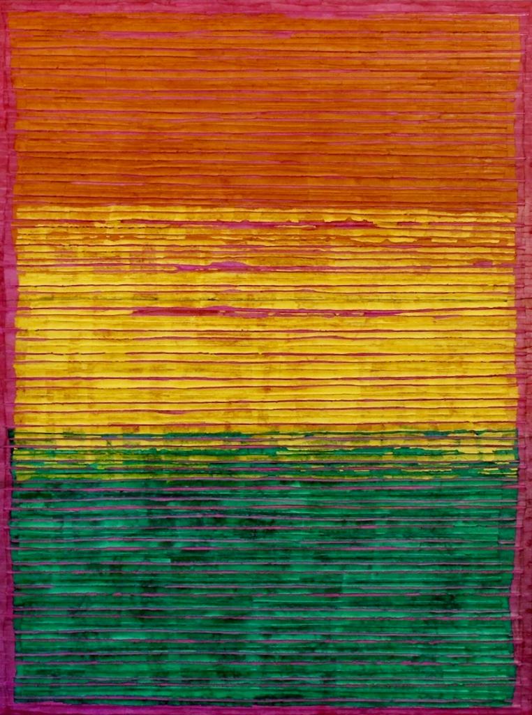 A Rare Appearance by Aphrodite (group iii) · 2022, Color Paper on Canvas, 40 x 30 x 1.5 Inches, Los Angeles