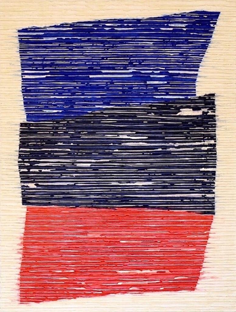 Me, Myself, and I (group iii) · 2021, Color Paper on Canvas, 30 x 40 x 1.5 Inches, Los Angeles