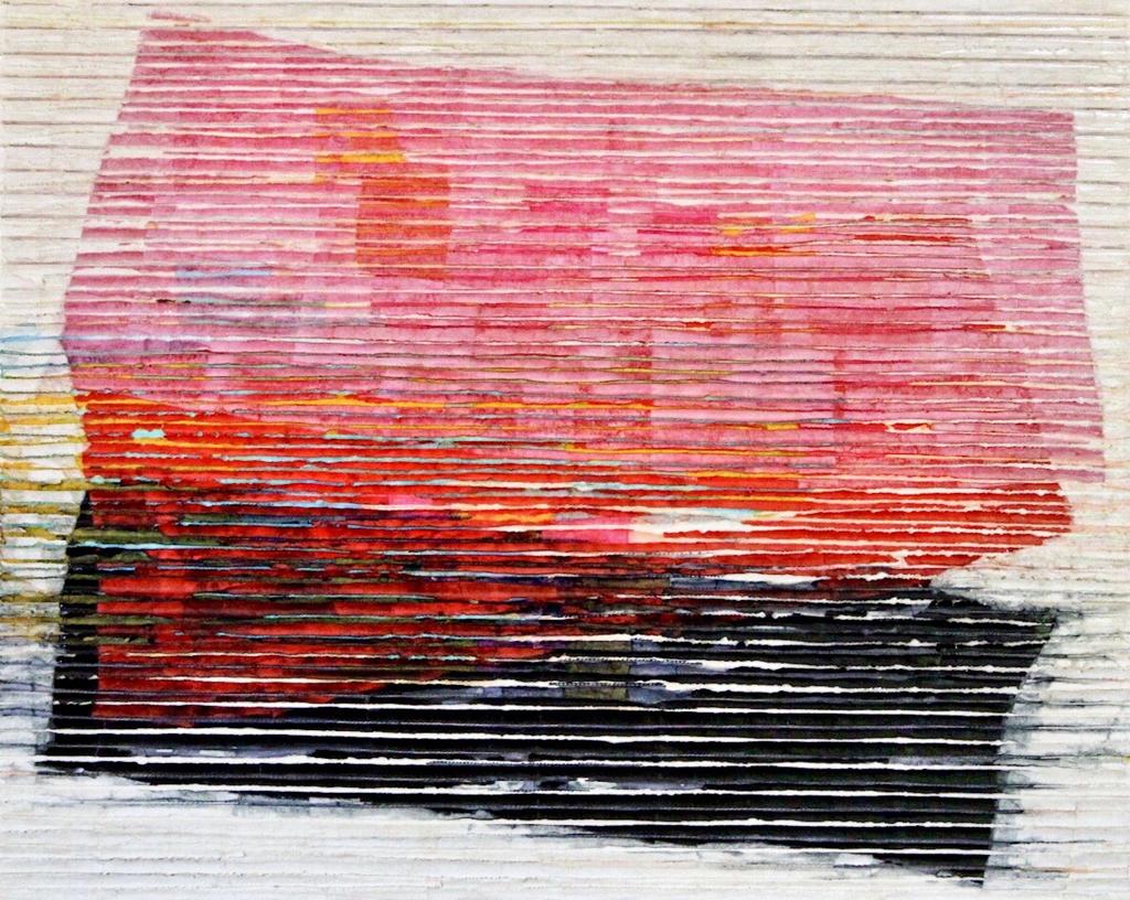 Unwittingly Revealed (group iii) · 2019, Color Paper on Canvas, 24 x 30 x 1.5 Inches, Los Angeles